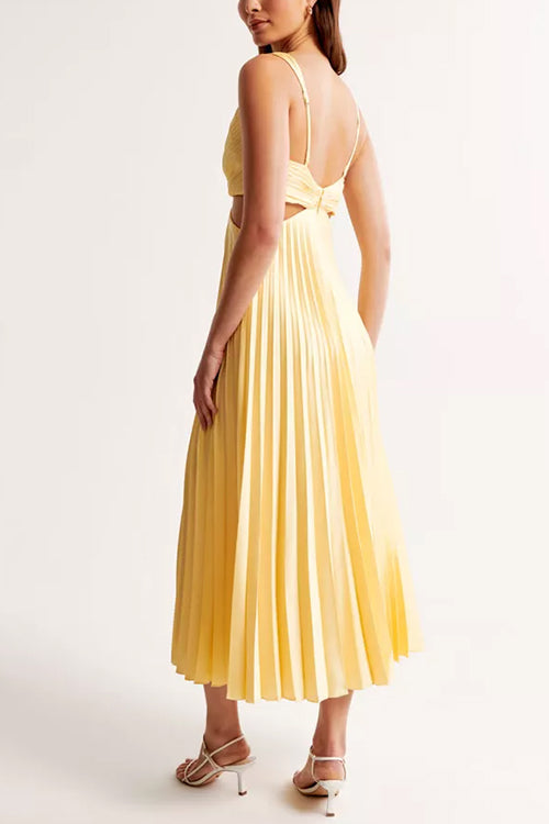 Courtney | Pleated Maxi Wedding Guest Dress