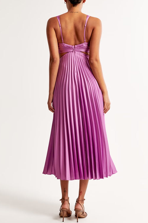 Courtney | Pleated Maxi Wedding Guest Dress