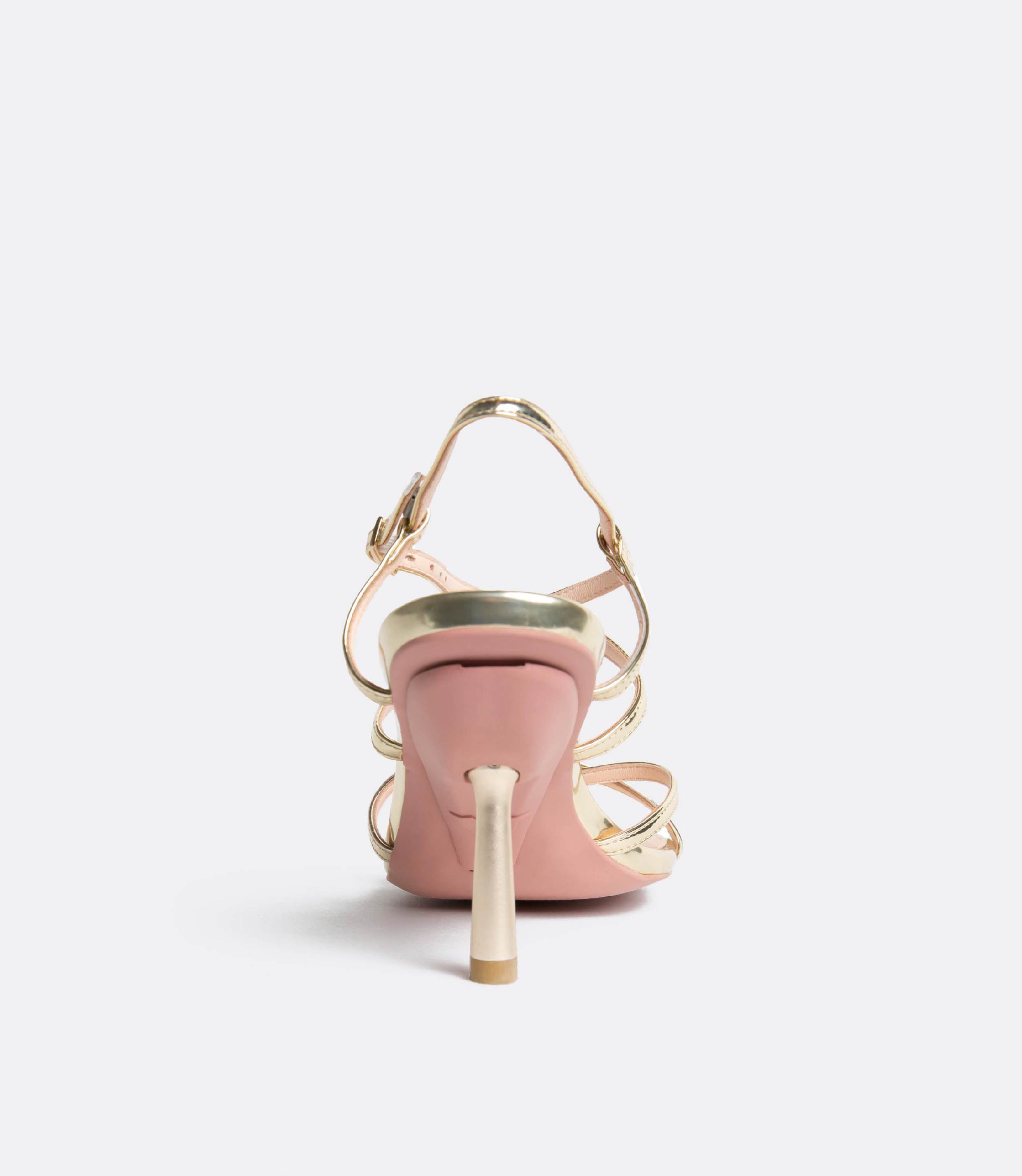 Strappy Sandals in Gold