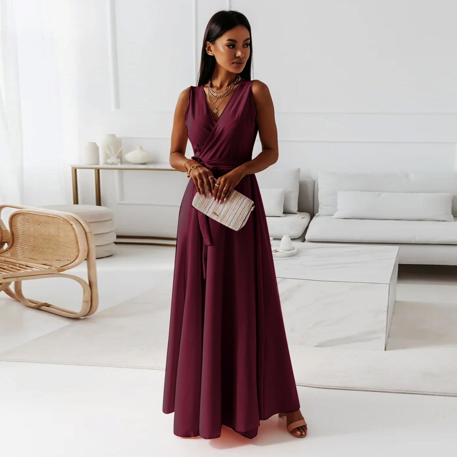 Fenella | Classic Long Wedding Guest Dress