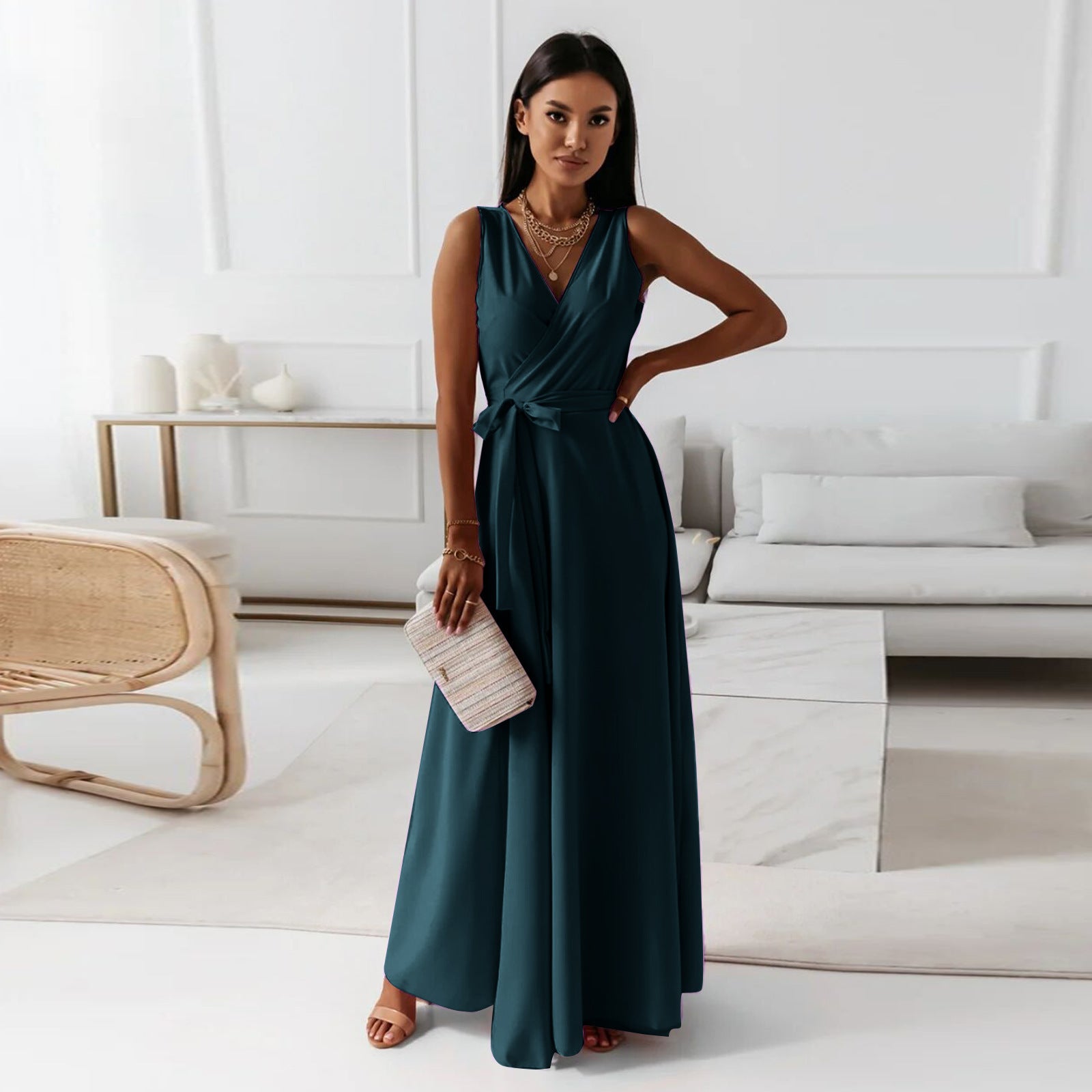 Fenella | Classic Long Wedding Guest Dress
