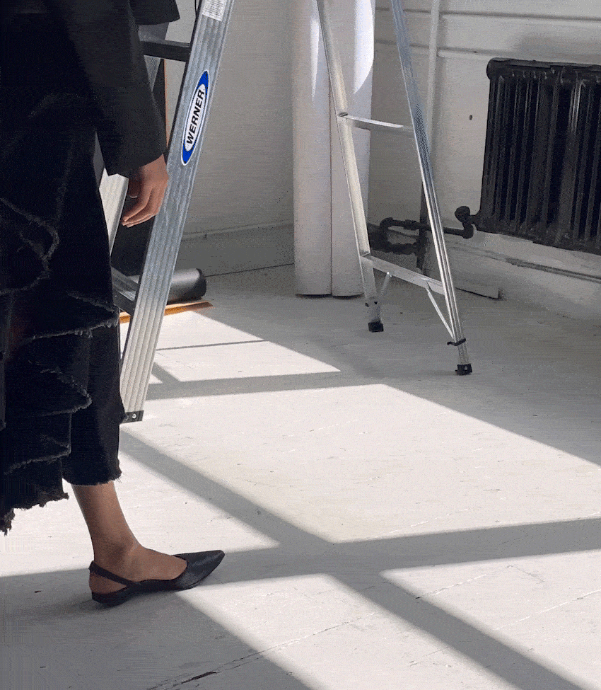 Everyday Heel in Black Leather