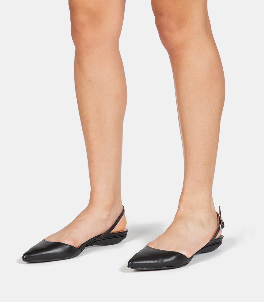 Everyday Heel in Black Leather