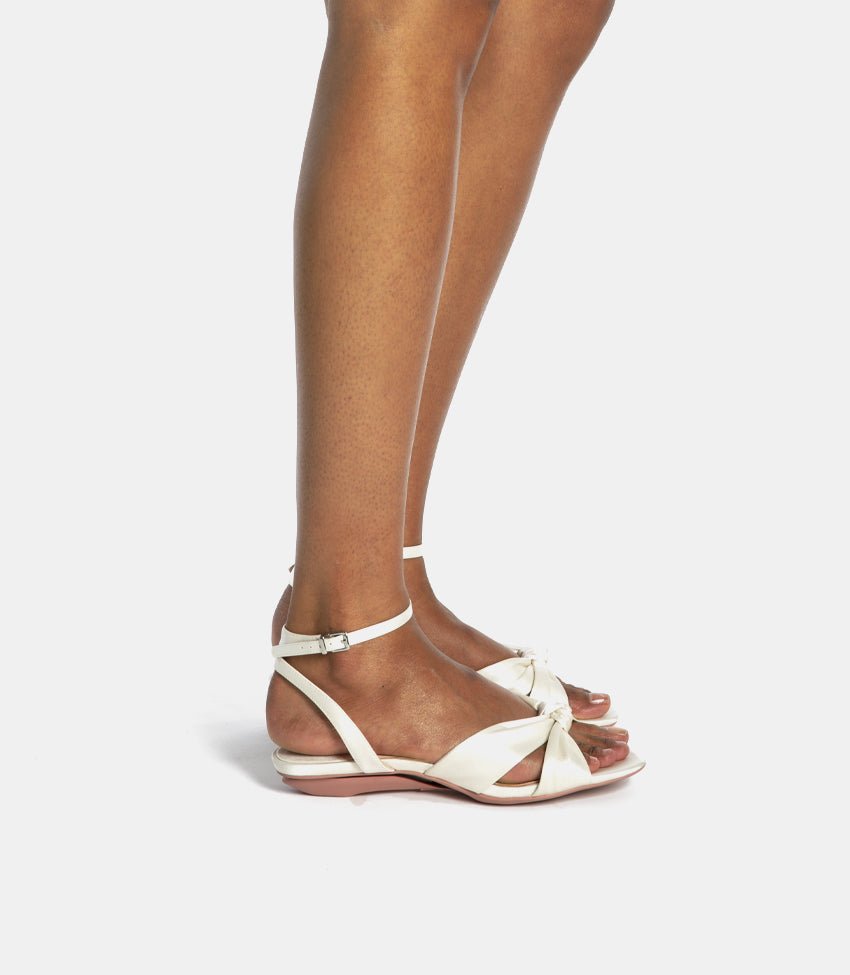Everyday Sandals in White Silk