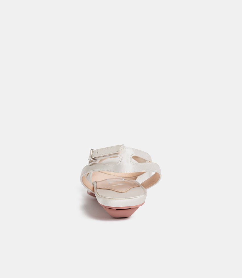 Everyday Sandals in White Silk