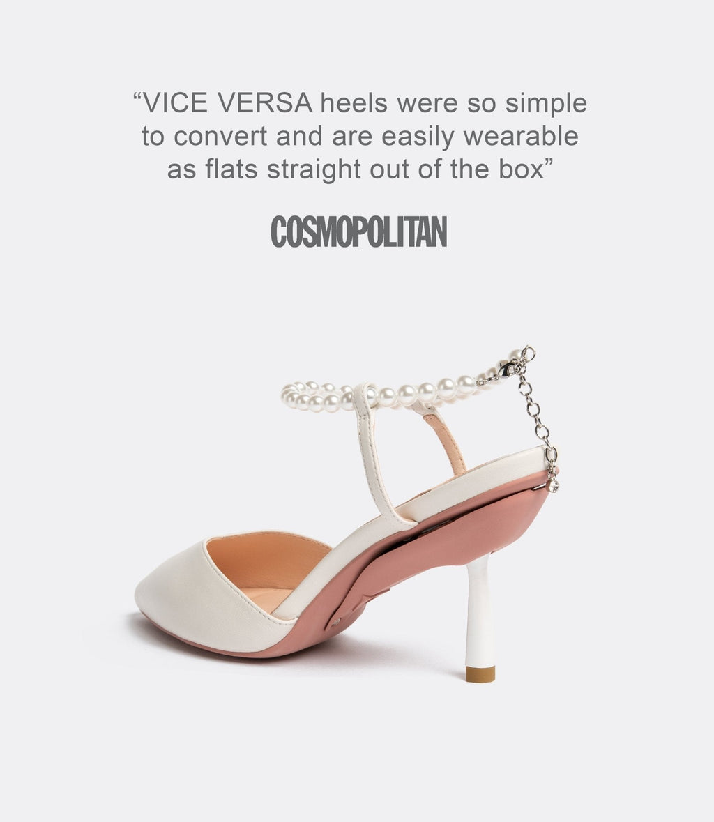Publicist Pumps in White Pearl
