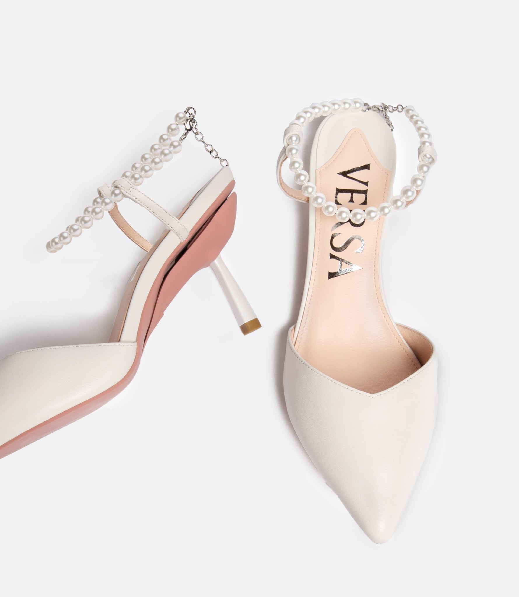 Publicist Pumps in White Pearl