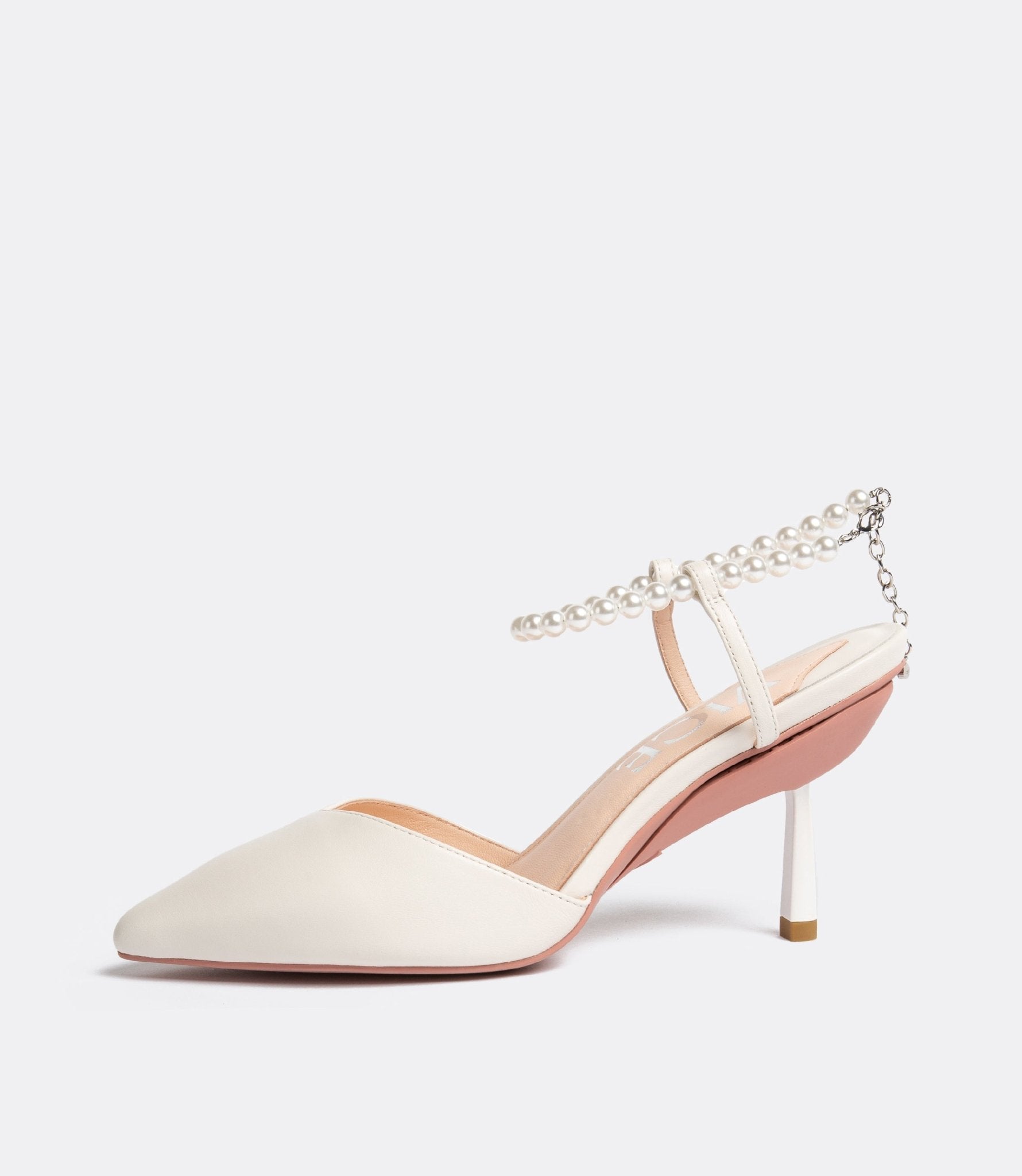 Publicist Pumps in White Pearl