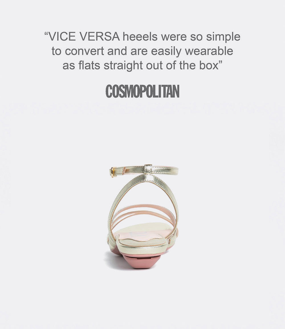 Vine Sandals in Light Gold